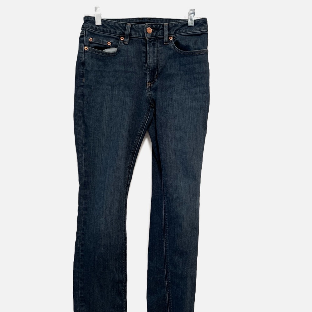 L.L. Bean Women's Straight Leg Jeans - Dark Blue